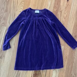 Hanna Andersson purple velvet dress